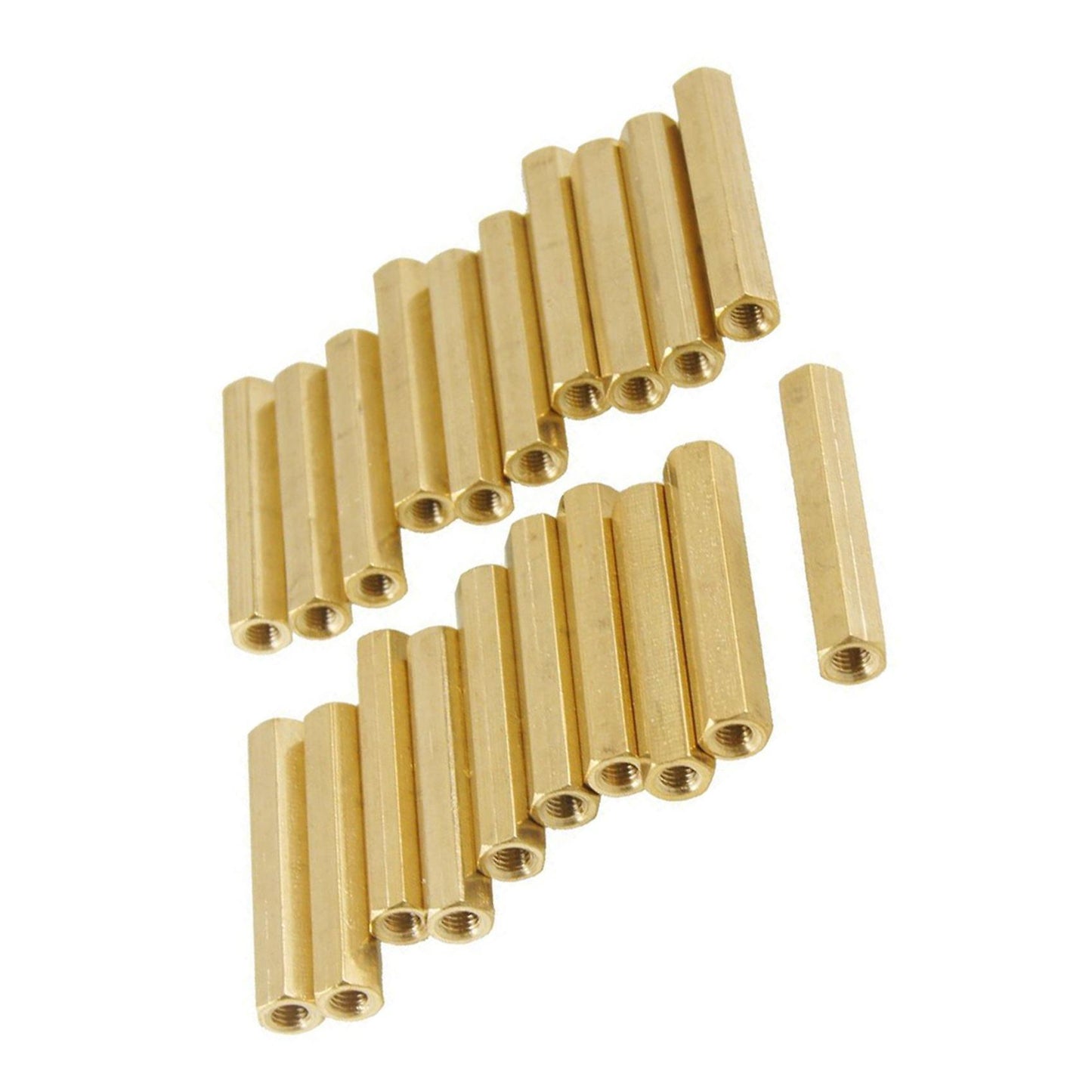 40 Stueck M3 X 26 Mm Sechskant Messing-innengewinde Spacer