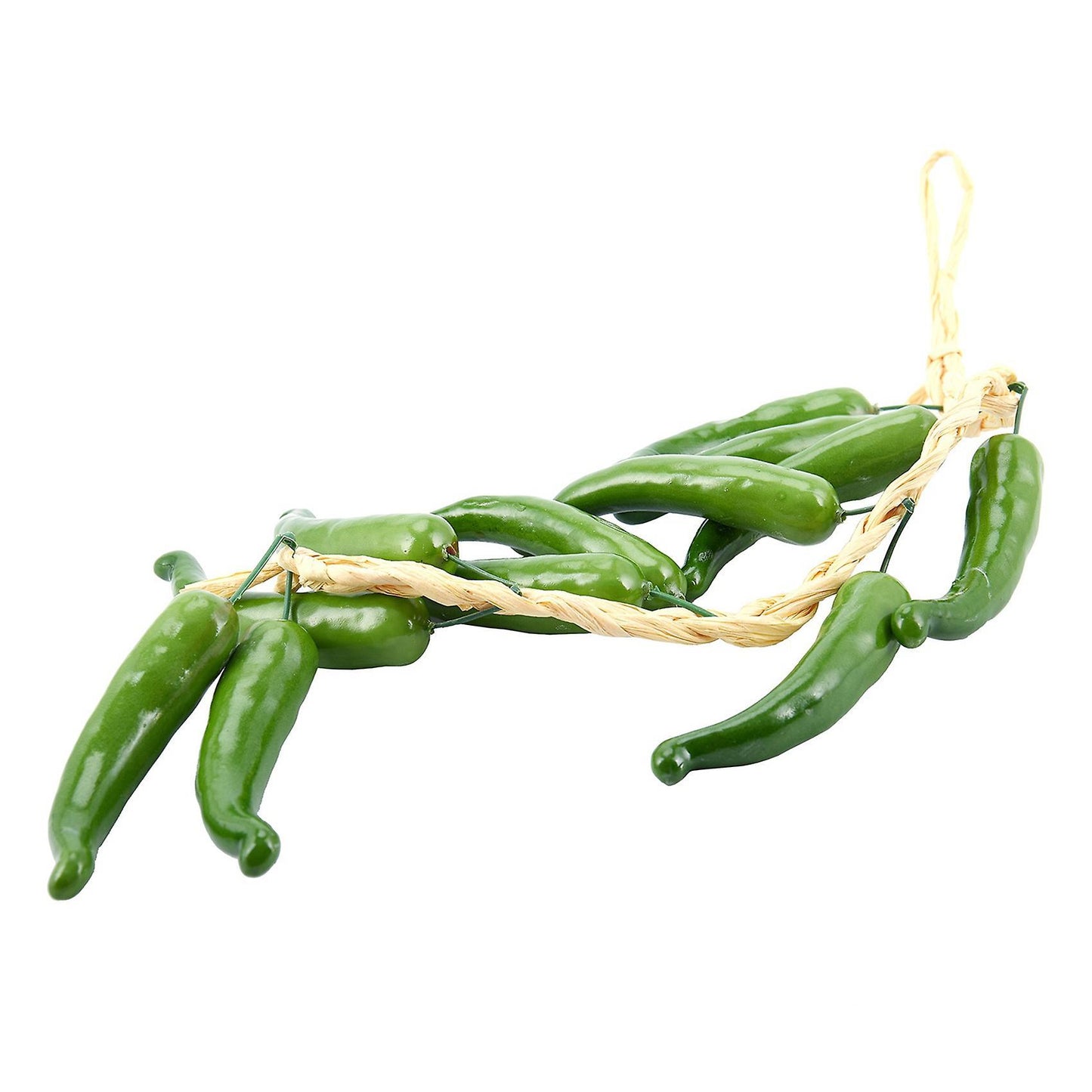 2x Best Artificial Chilli String Hot Peppers Hanging String (green)