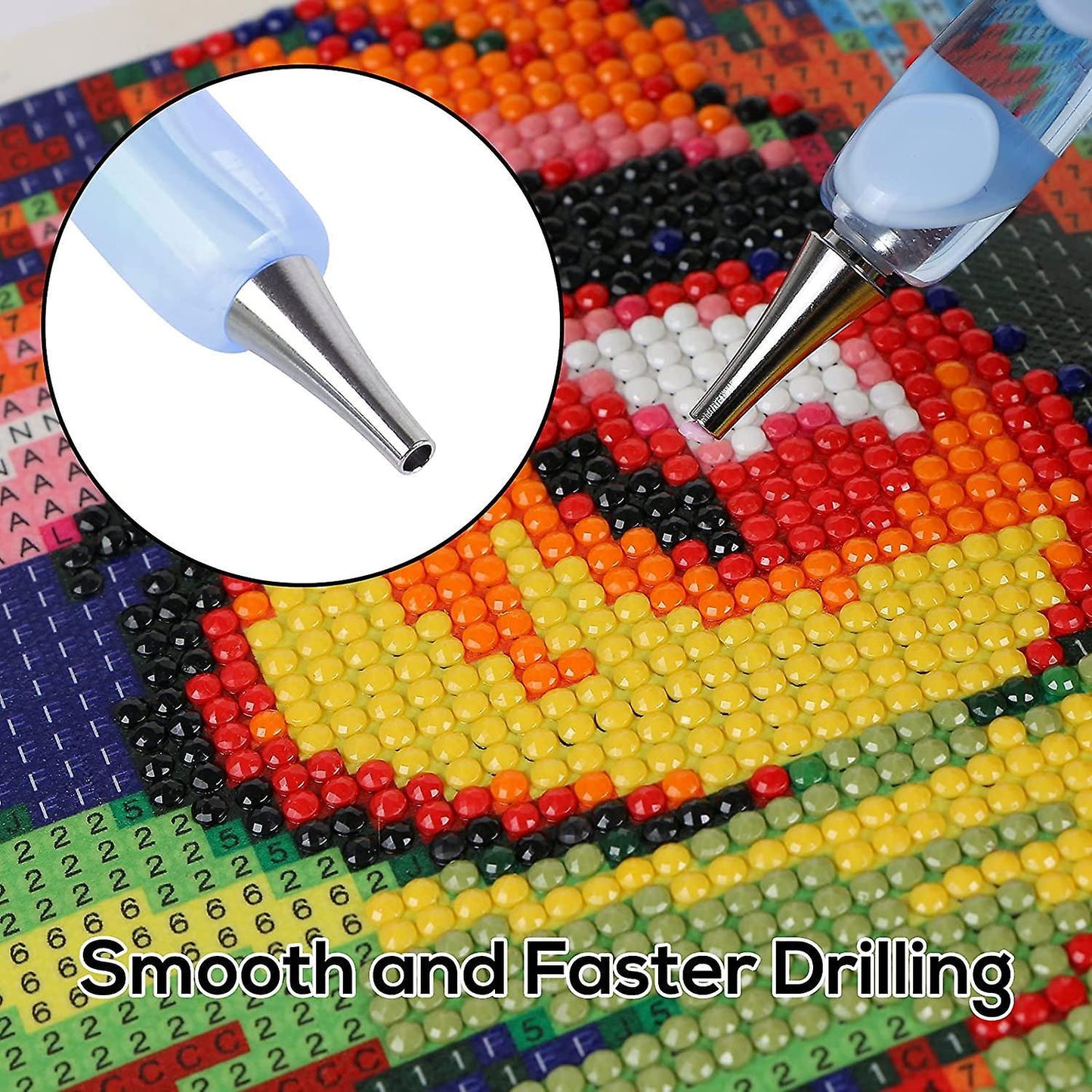 6pcs Single Placers for Diamond Painting Accessories, Alloy Tips