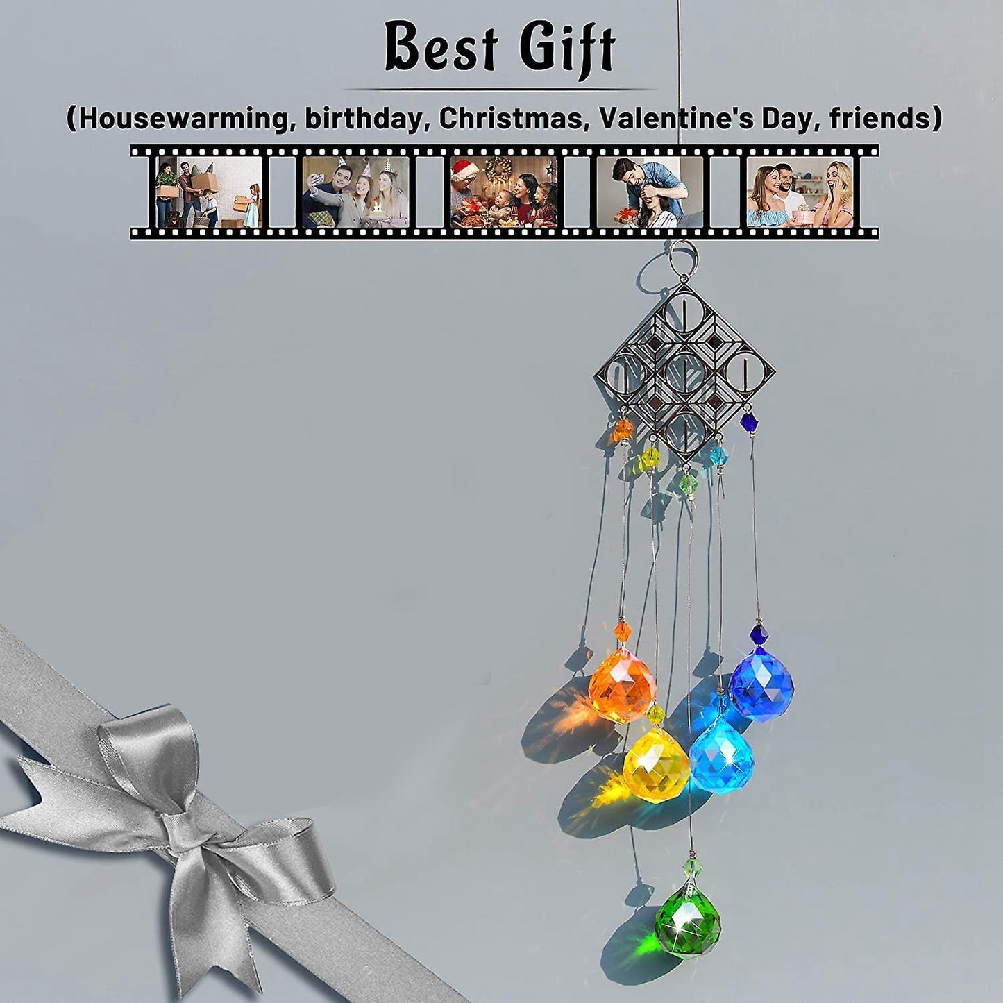 Rainbow Maker Crystal Prism Pendant Sun Catcher Outdoor Decoration