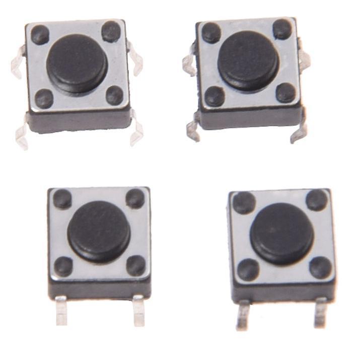 100 Pcs 6 X 6mm X 4.3mm Panel Pcb Momentary Tactile Tact Push Button Switch Dip