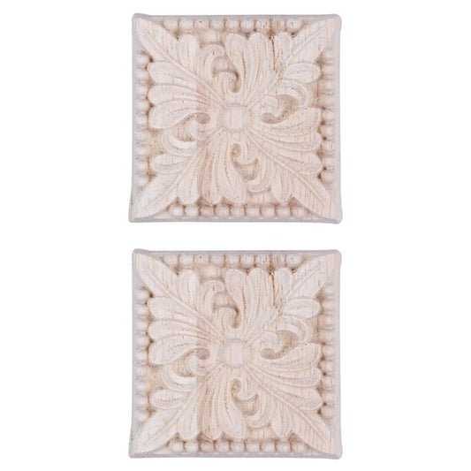 Natural Wood Appliques Wooden Mouldings for Cabinet Door Furniture