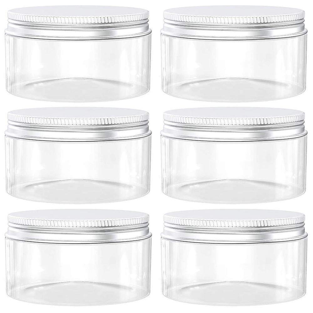 6pcs Pet Cream Wide Mouth Bottle Plastic Cover Plastic Products