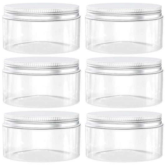 6pcs Pet Cream Wide Mouth Bottle Plastic Cover Plastic Products