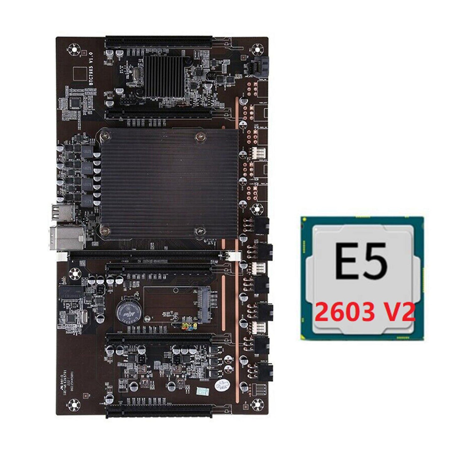 Btc X79 H61 Mining Motherboard+e5-2603 V2 2011 Cpu for Btc Miner