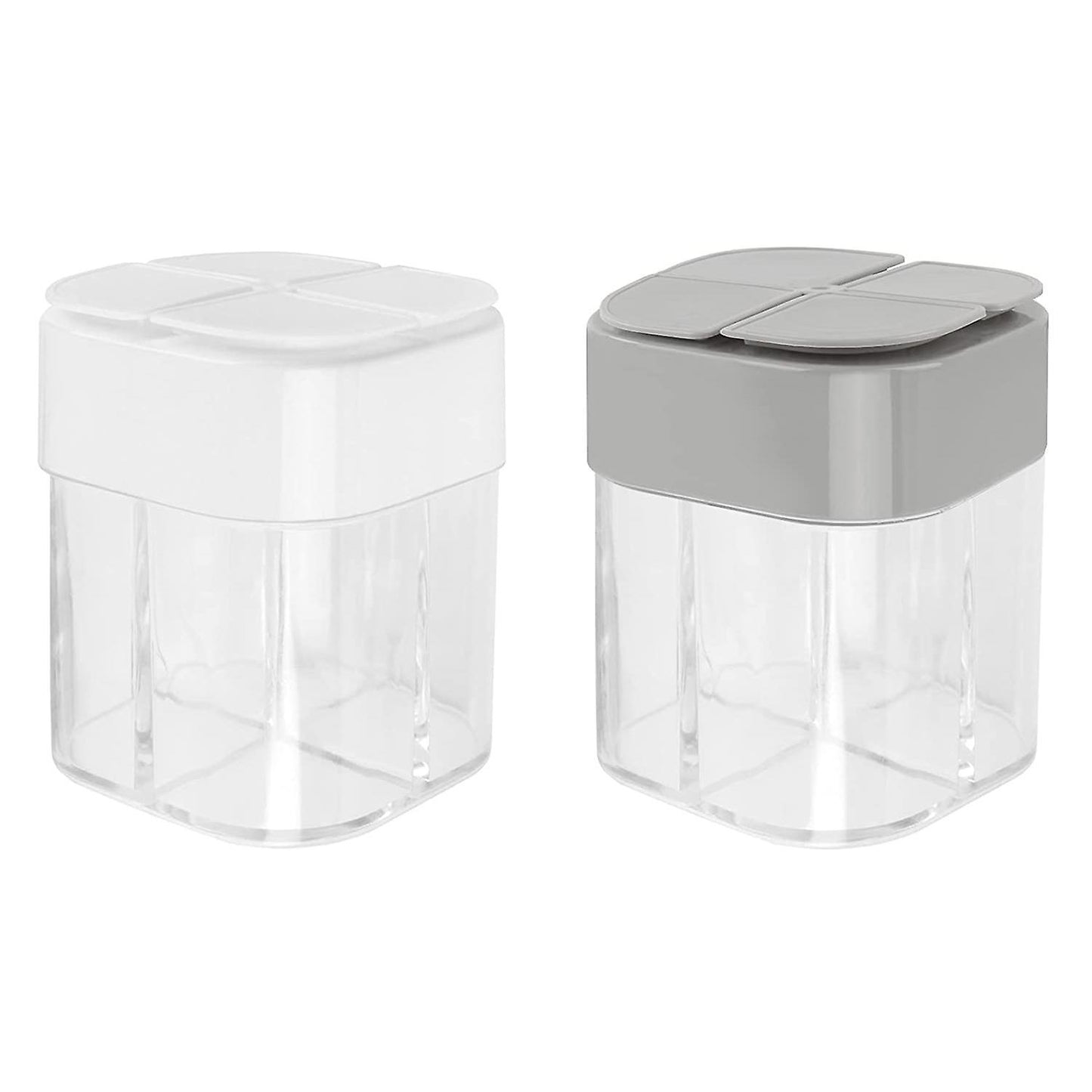 Spice Container,4grid Seasoning Shaker Can Filter,kitchen Picnics