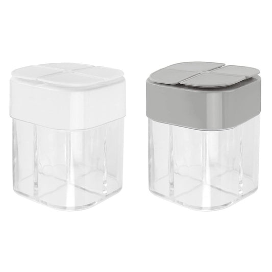 Spice Container,4grid Seasoning Shaker Can Filter,kitchen Picnics