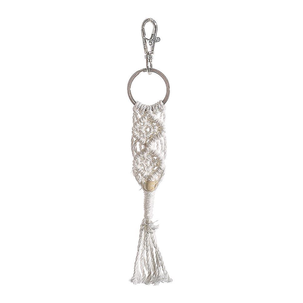 1 Pieces Mini Macrame Keychains Bag Charms with Tassels Handcrafted