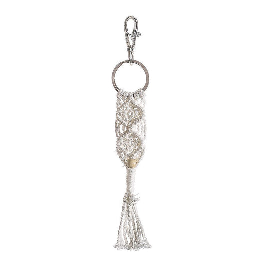 1 Pieces Mini Macrame Keychains Bag Charms with Tassels Handcrafted