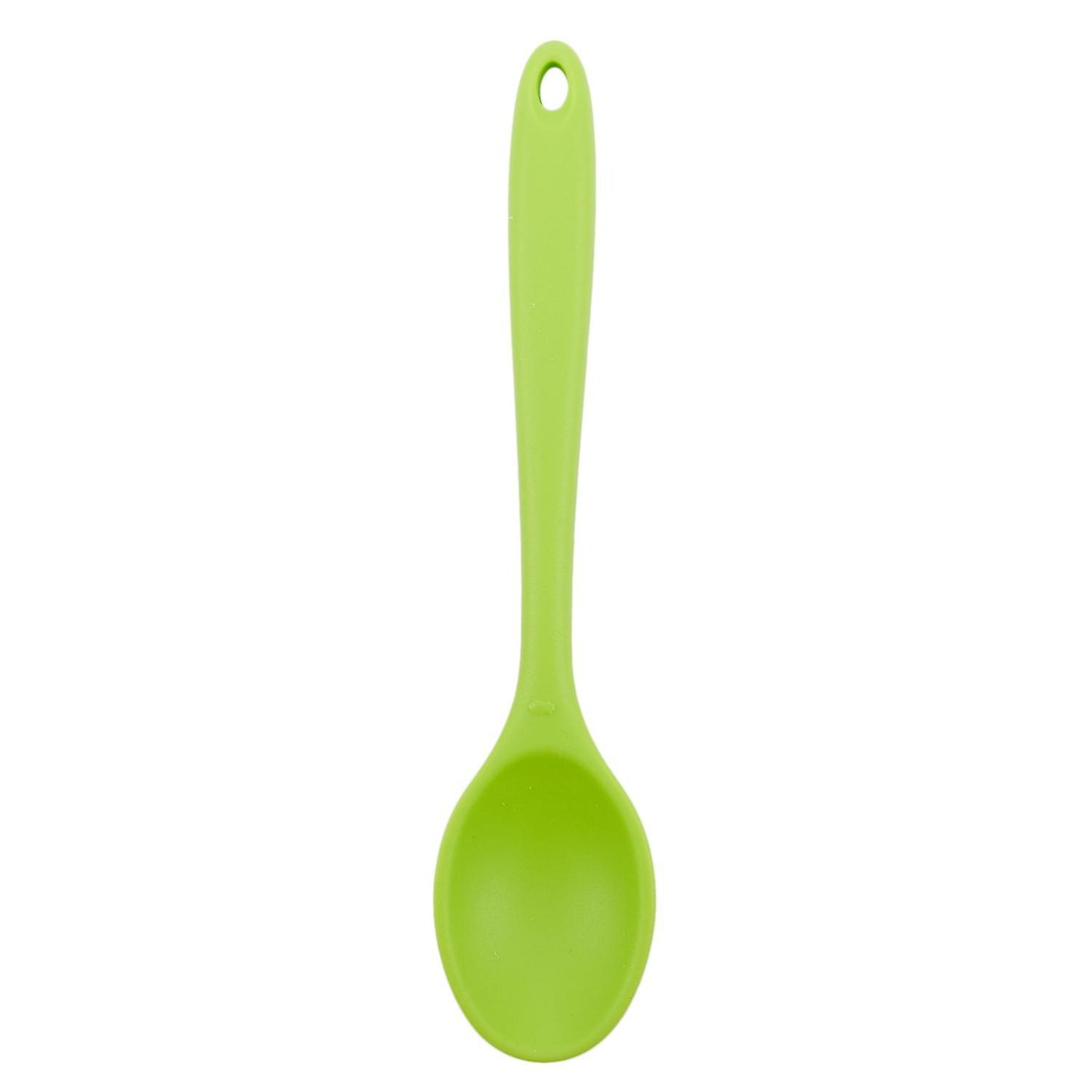 Colour Works Silicone Mini Deep Spoon, 20 Cm - Green