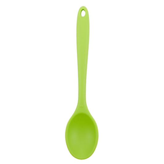 Colour Works Silicone Mini Deep Spoon, 20 Cm - Green