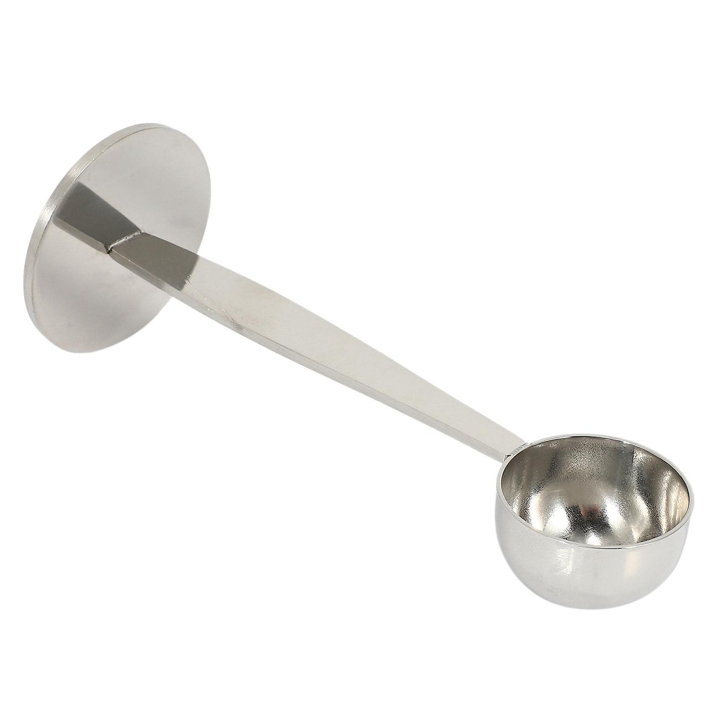 Espresso Stand Coffee Measure Tamper Spoon Stainless Steel Silver