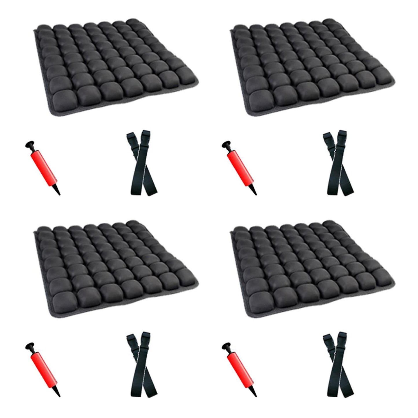4x Air Inflatable Car Seat Back Cushion Pressure for Wheelchair Mat