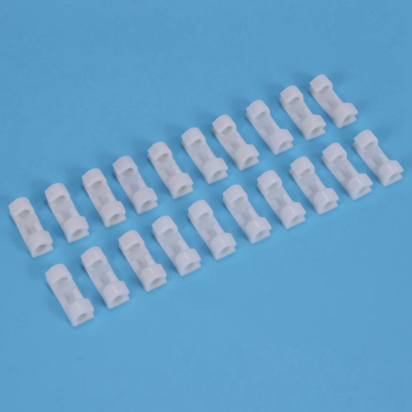 60pcs/lot Wire Fixing Clamp Clip Desktop Wire Clear Up Clips (white)