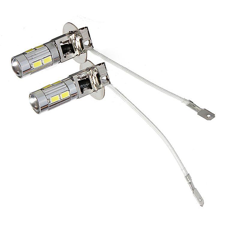 2x Car H3 5630 Smd 10 Led Headlight White Driving Fog Head Light Lamp Bulb 12v