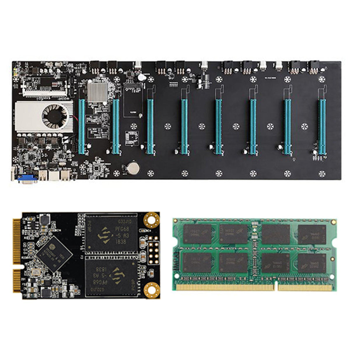 S37 Btc Mining Motherboard with Cpu+128g Ssd+8gb for Btc Miner