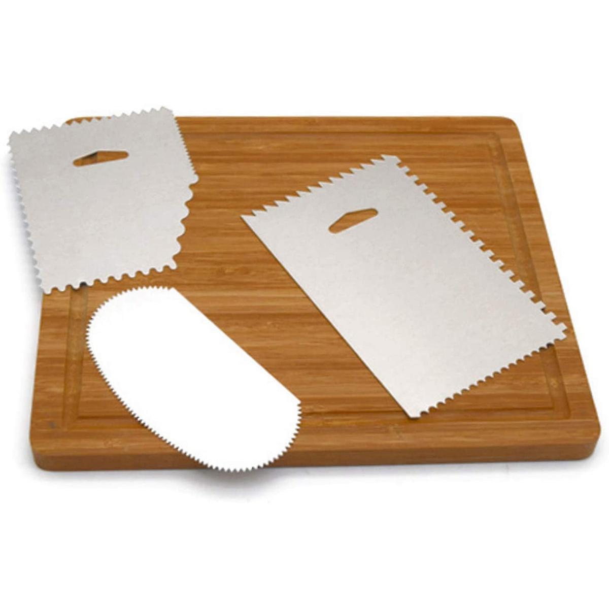 6pcs Cake Scraper Stainless Comb and Icing Smoother for Cake Decorate