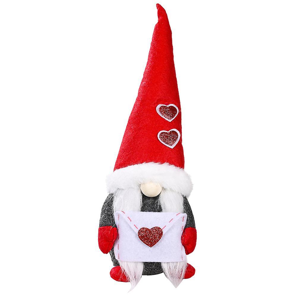 Valentines Gnomes Plush Decor - Mr and Mrs Scandinavian Elf Dwarf , B