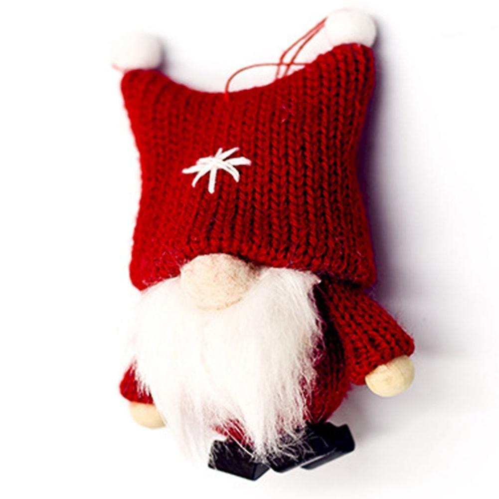 Christmas Lovely Faceless Doll Dwarf Plush Doll Handmade Pendant,d