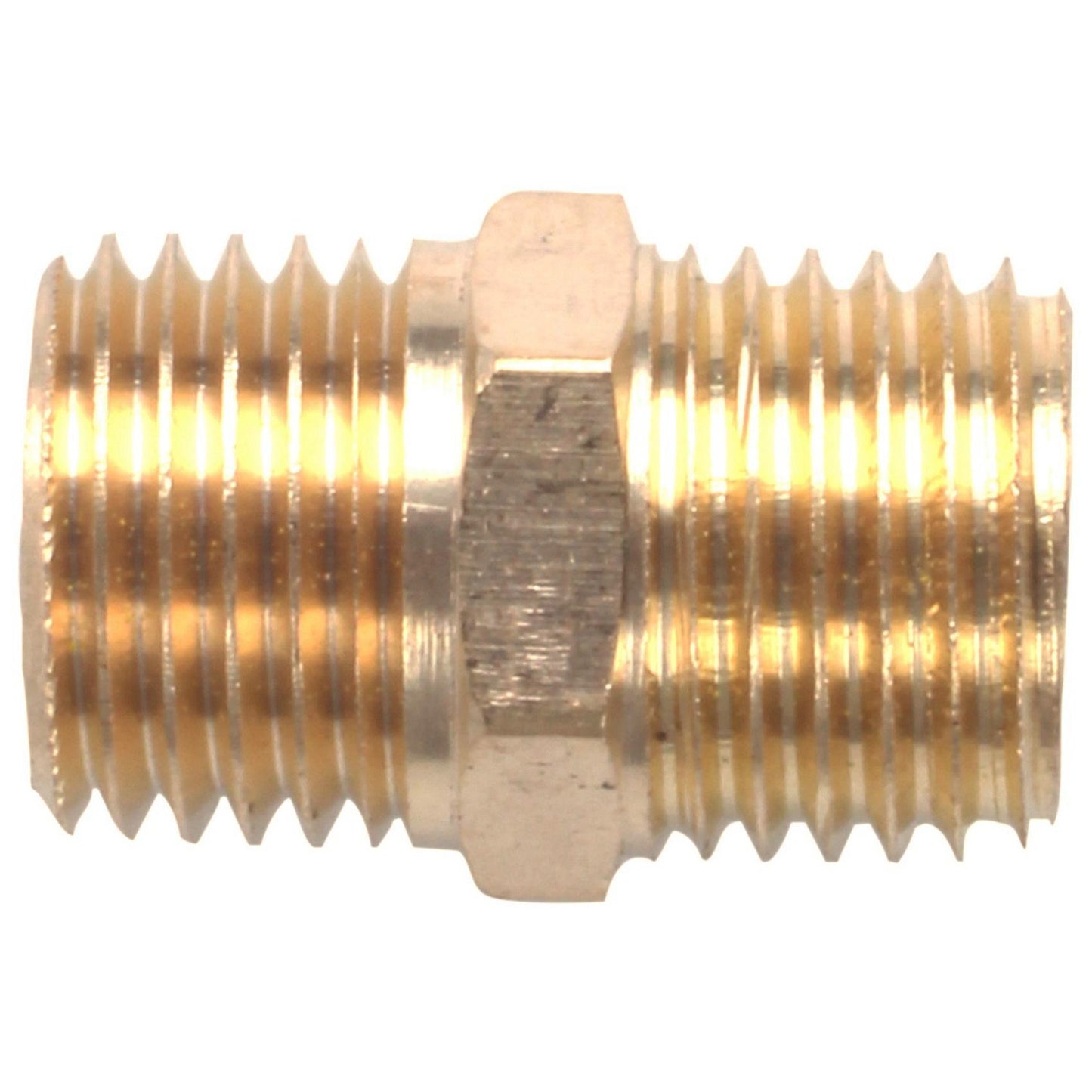 Solid Brass 1/4 Inch Pt Male Thread Water Pipe Straight Connector