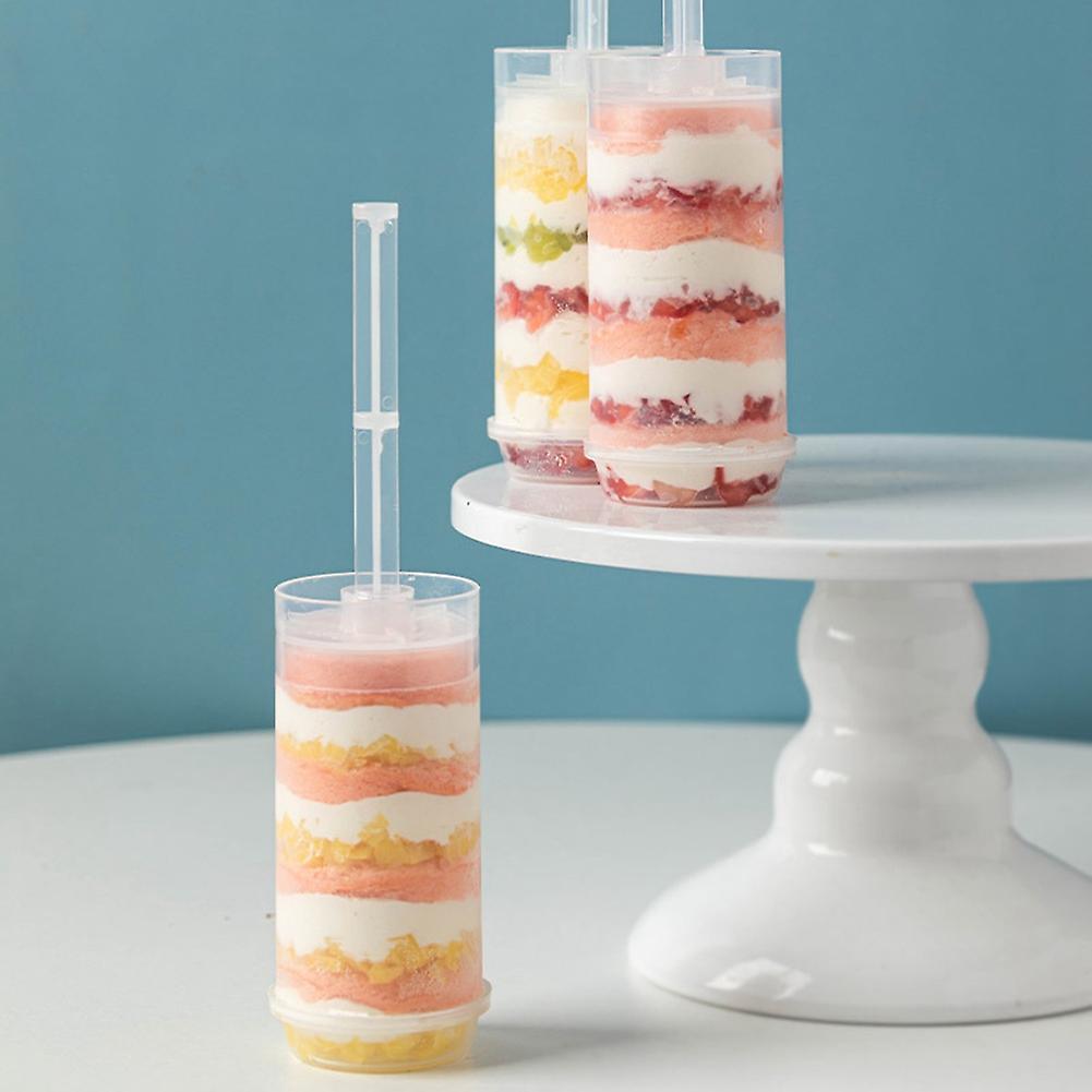 Pushable Cake Holders Diy Push Cake Pops Mold Cylinder Shaped 10pcs