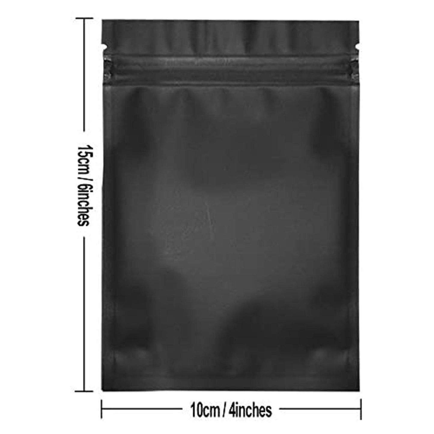 100 Mylar Bags-4 X 6 Inch Resealable Aluminum Foil Bag Flat Bag Matte