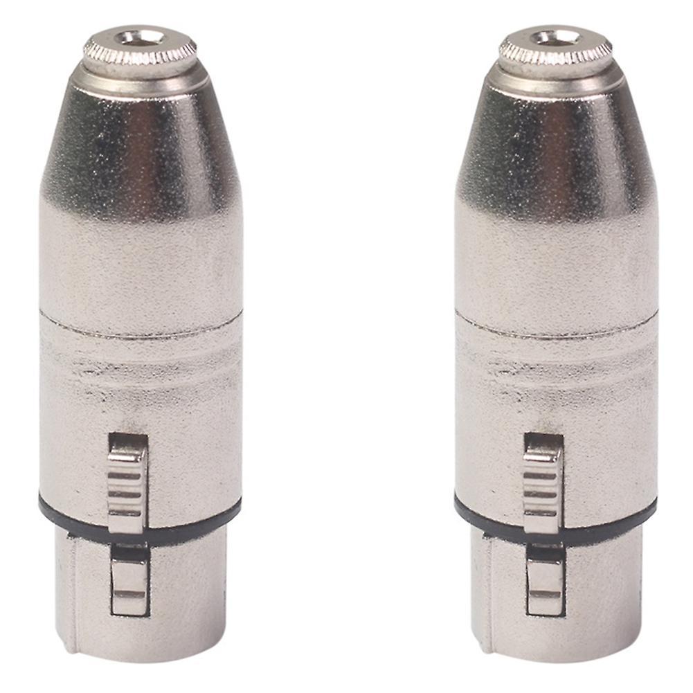 3.5mm Female Head to Big Three-core Balanced Microphone Audio Adapter