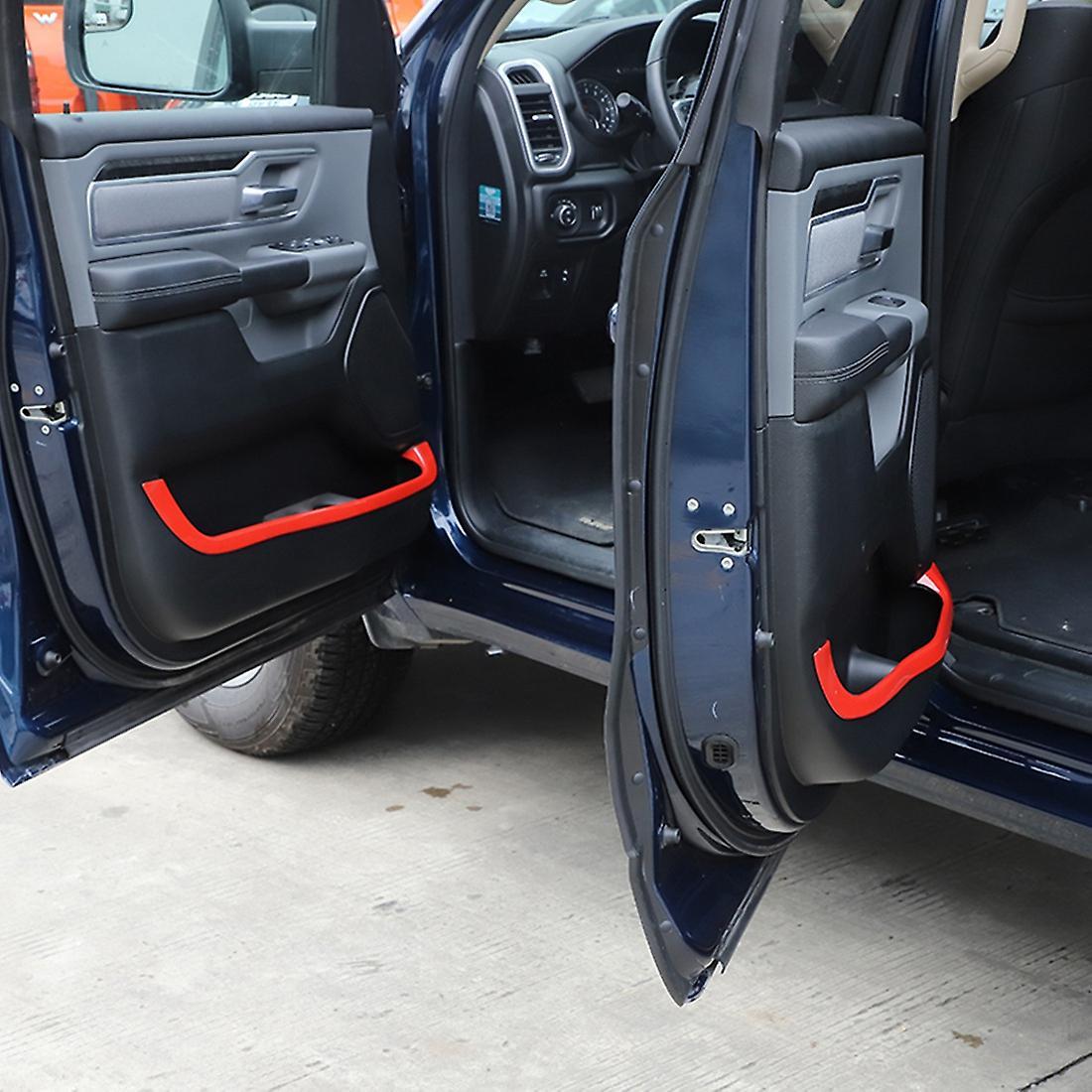 For Dodge Ram 2018-2022 Door Storage Box Groove Trim,abs Red
