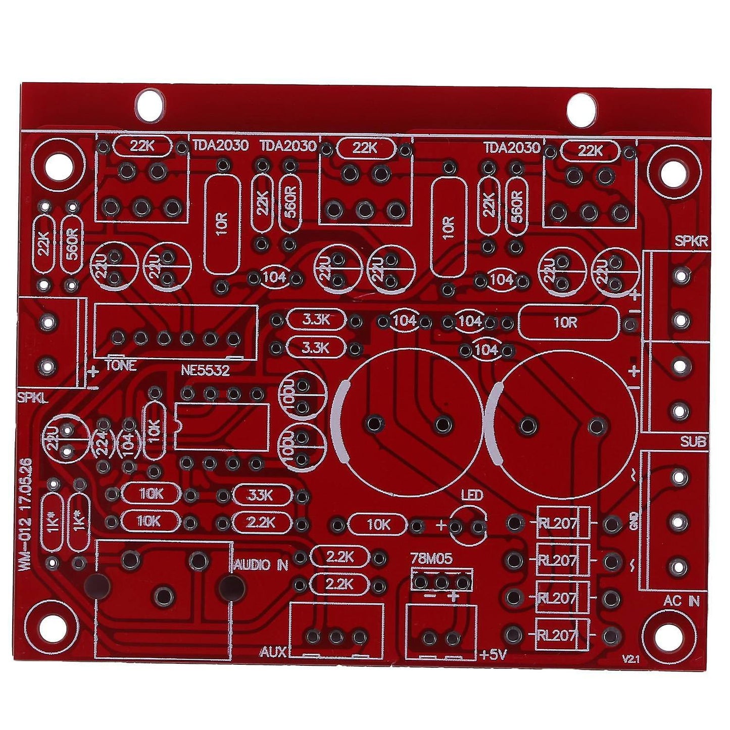 Tda2030a 2.1 Subwoofer Amplifier Board Three-channel Speaker Audio