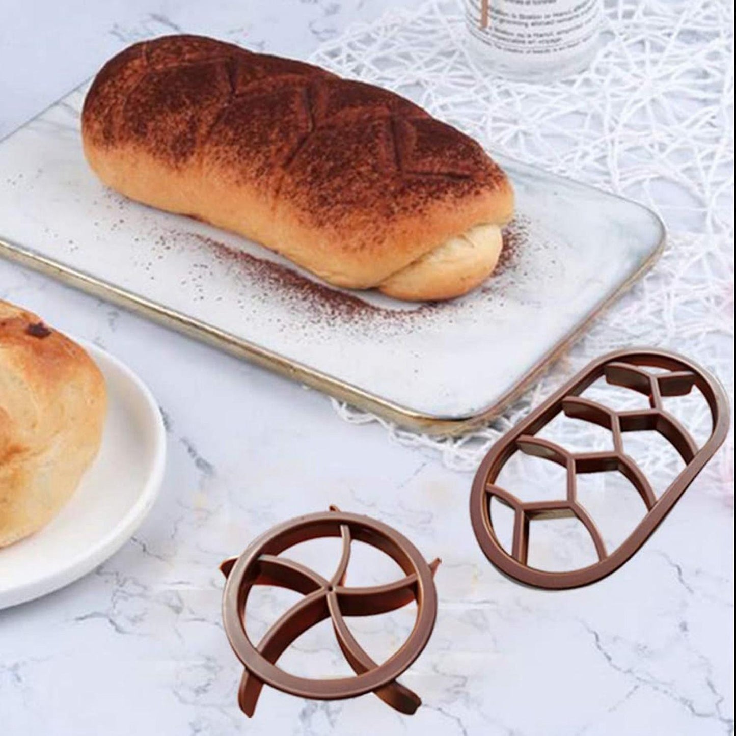 Bread Dough Press Mold Set Bread Cutters Baking Bread Rolls Mold