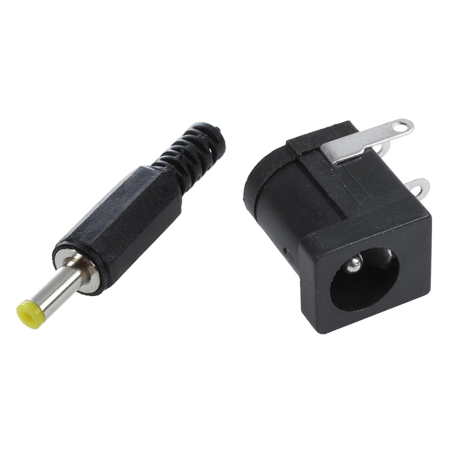 6pcs Plastic Cable Guard 4.0 X 1.7mm Male Dc Power Plugs Connectors
