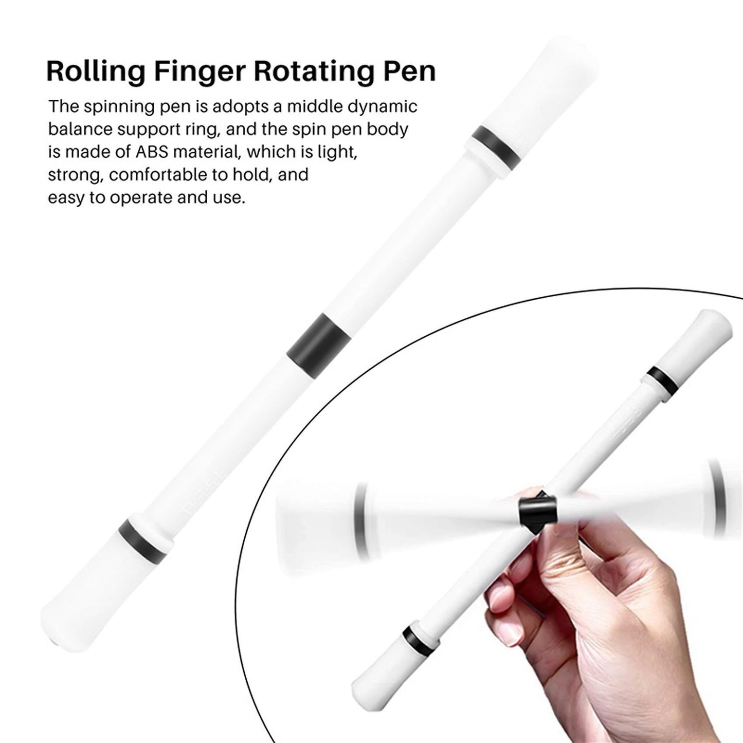 Pen Spinning Rotating Finger Pen for Kids and Adults Office School