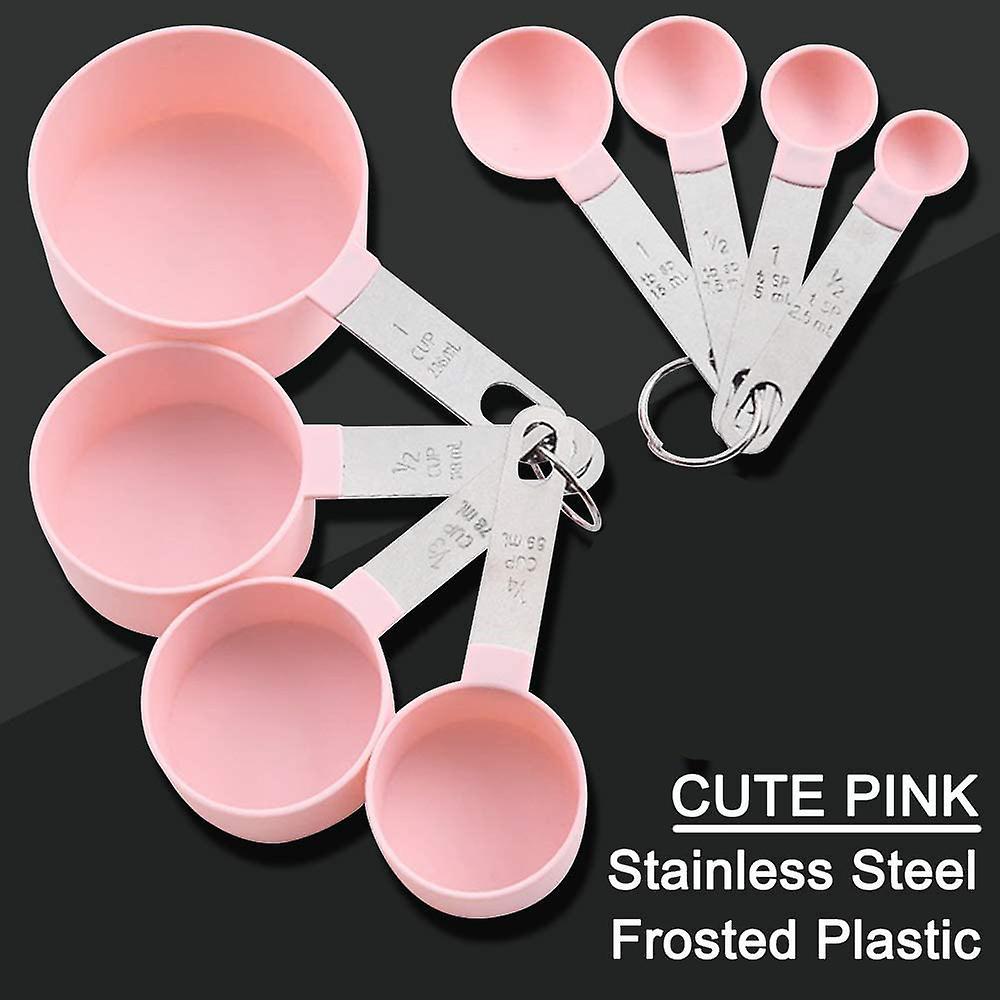 Measuring Cups and Measuring Spoons Set Of 8pcs, Stainless Steel