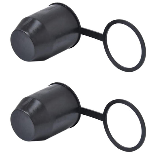 Black Tow Bar Ball Push-in Type Cover Cap Car Hitch Towball Trailer