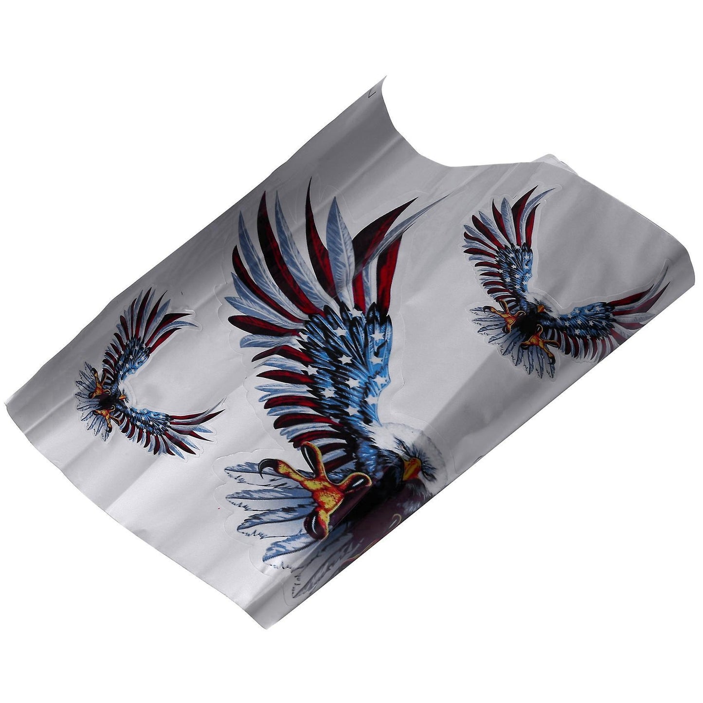 1 Set/4pcs Car Decal Flying Truck Hood Side Eagle Usa Flag Sticker