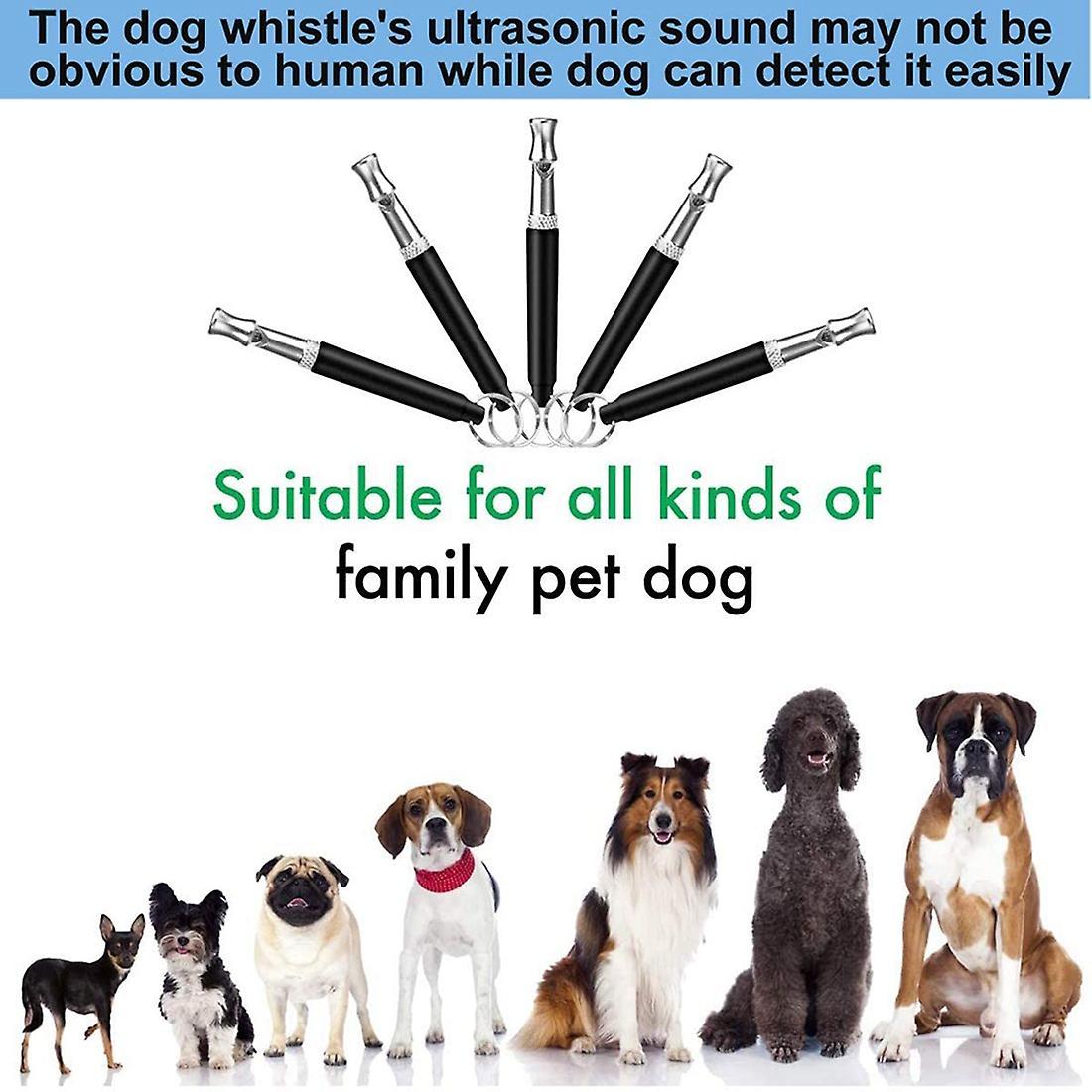 2 Pcs Ultrasonic Dog Whistle Stop Barking Dog Training Whistle