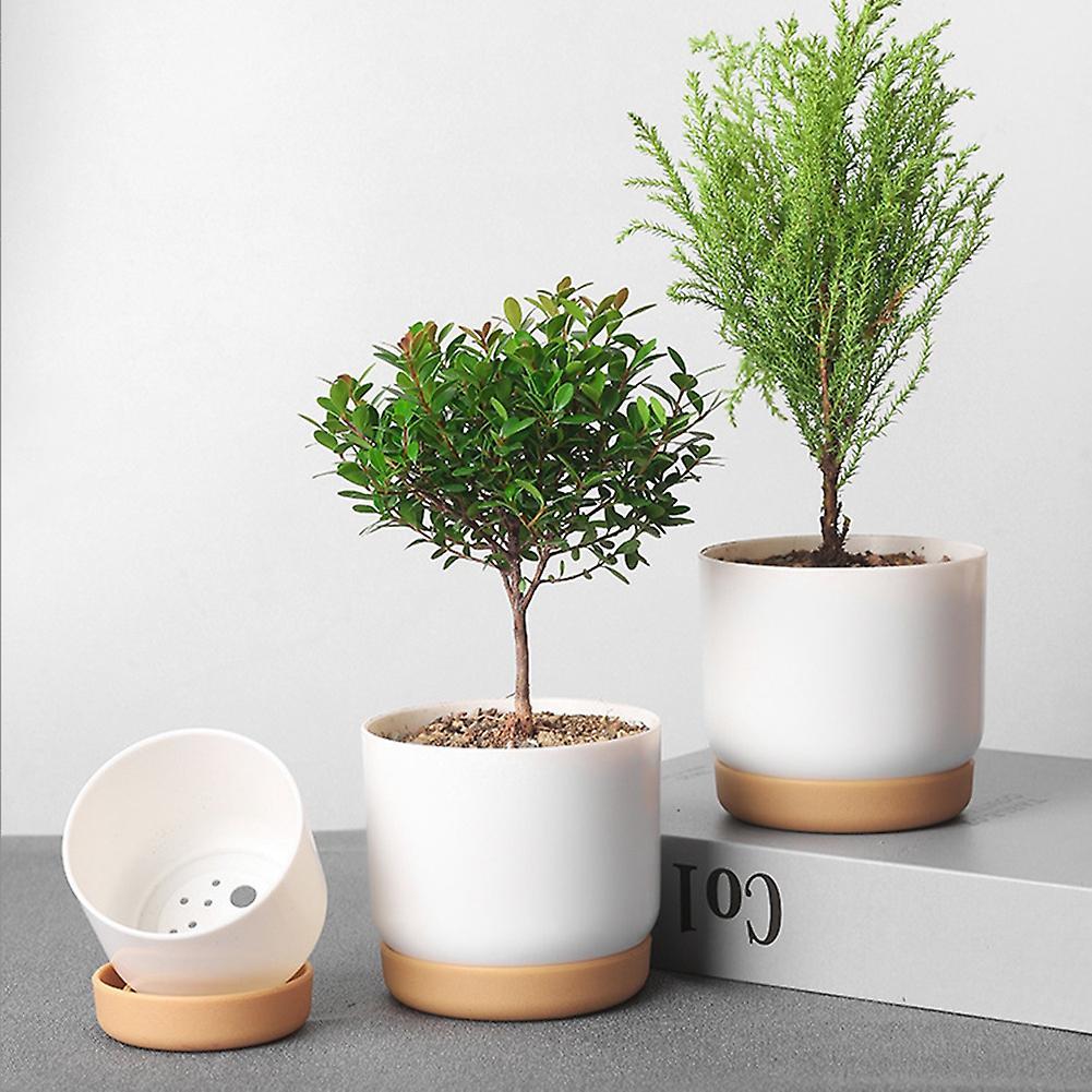 Self Watering Plant Pot Double Layer Plant Gardening Flower Pots,s