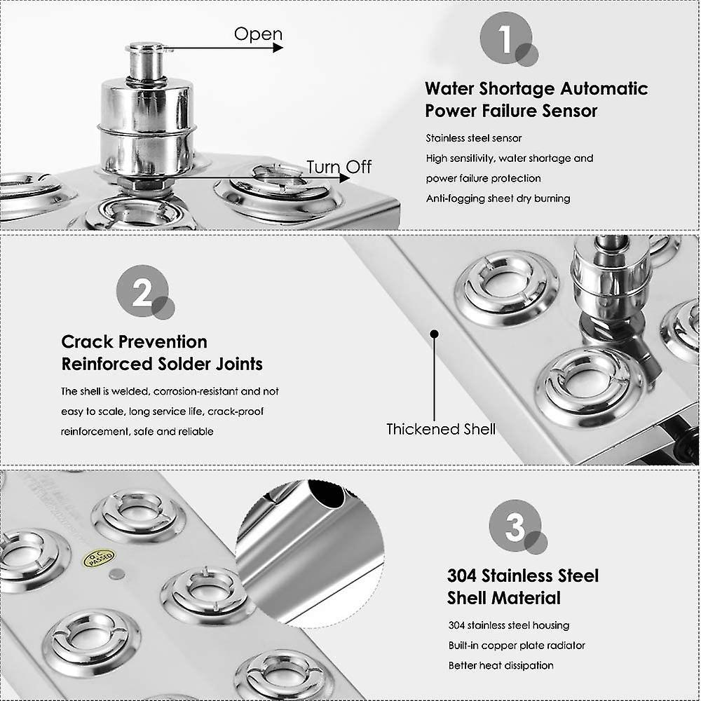 12 Heads Ultrasonic Mist Fogger Air Humidifier Water Fountain
