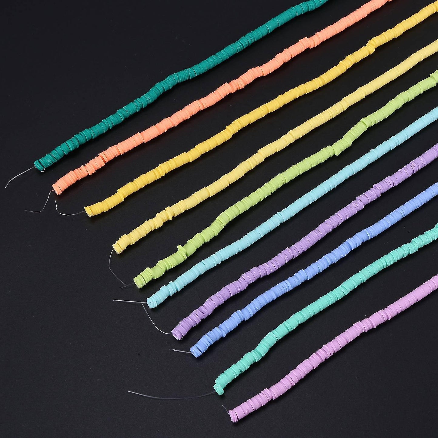 Polymer Gasket 6mm Disc Flat Bead for Surfer Necklace Bracelet Making