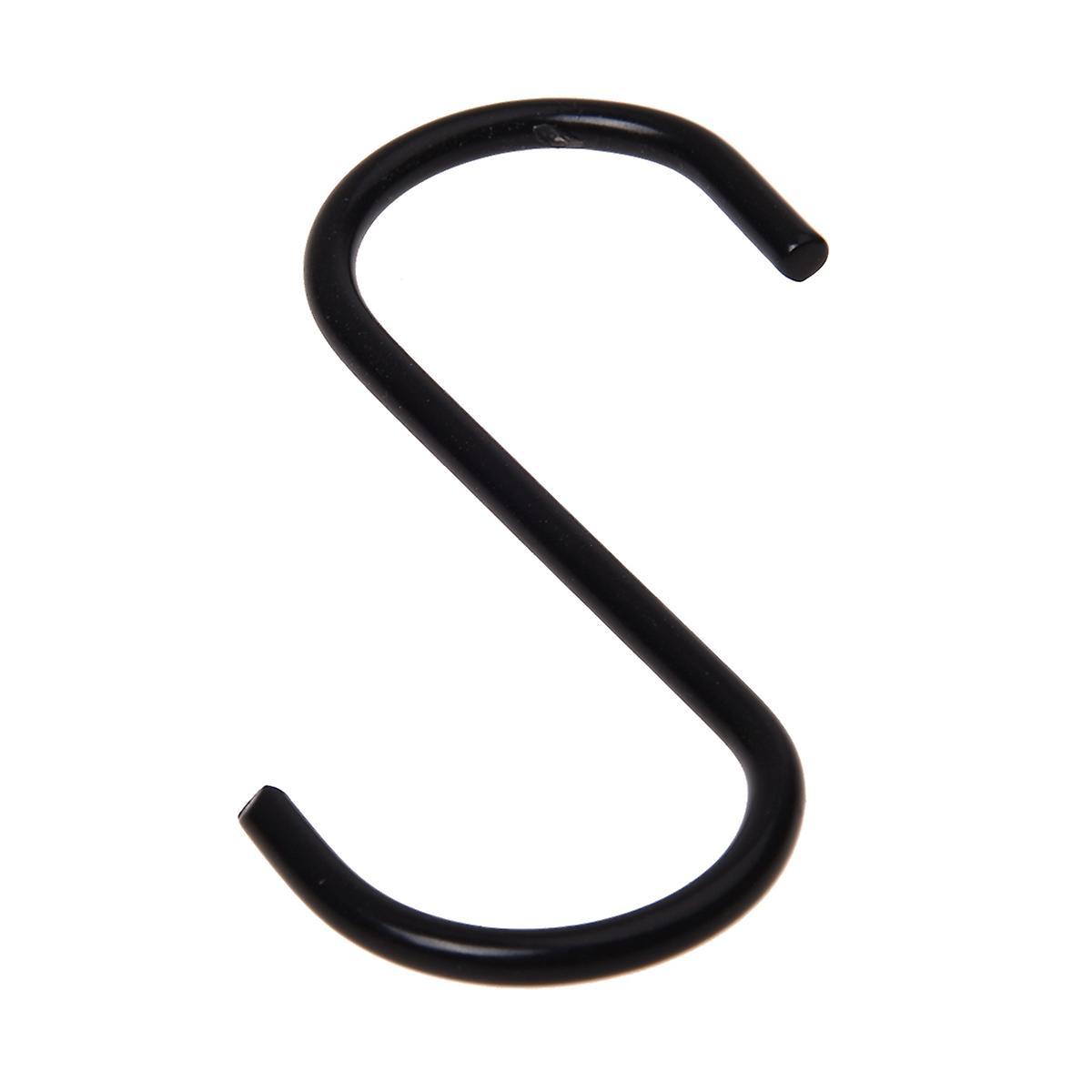 1 X 3 Inch S-shape Metal Hook---black