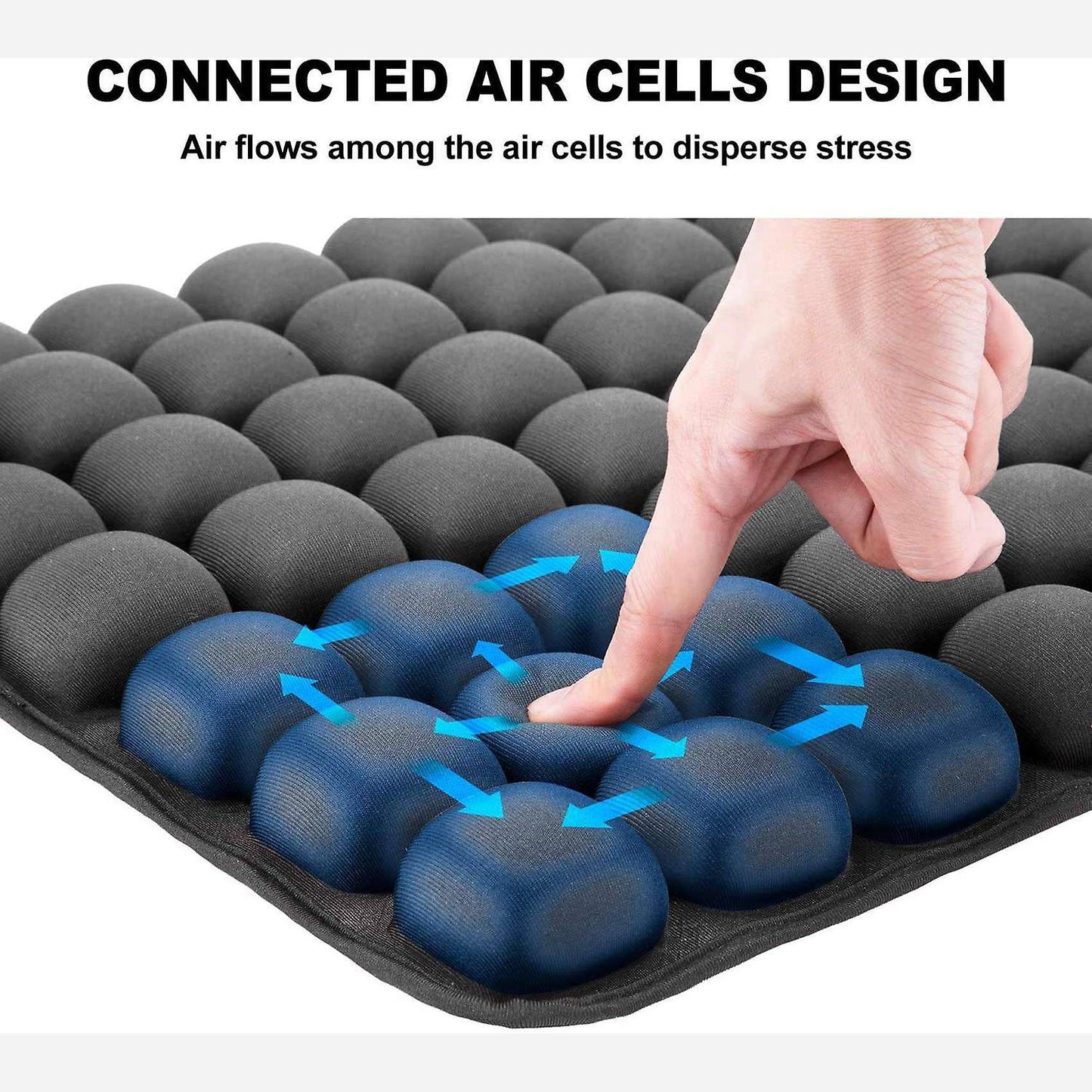 4x Air Inflatable Car Seat Back Cushion Pressure for Wheelchair Mat