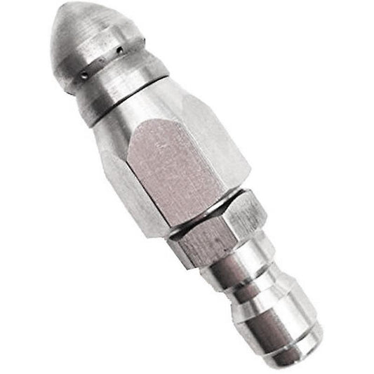 Pressure Washer Sewer Jetter Nozzle with Stainless Steel, ,1/4inch