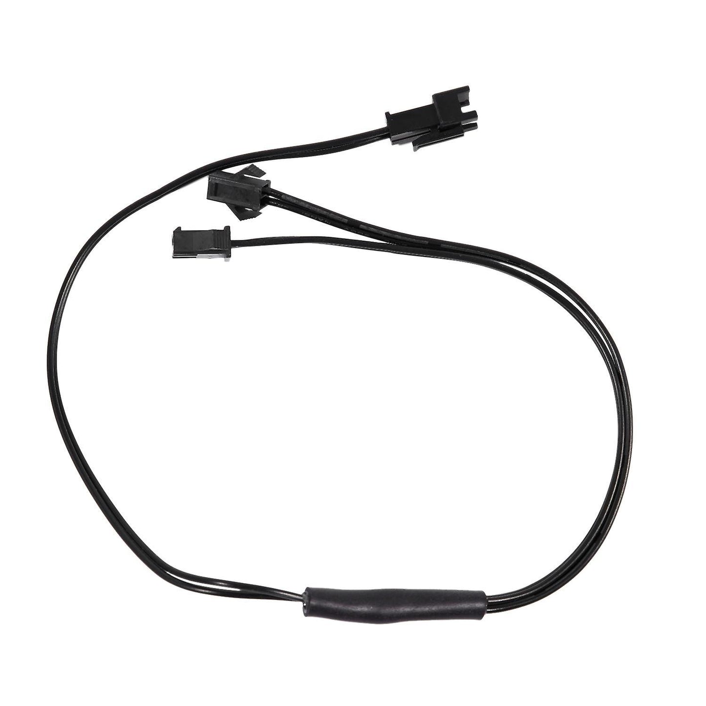 Female to Male 2 Pin Connector El Wire Inverter 2 Way Splitter Black