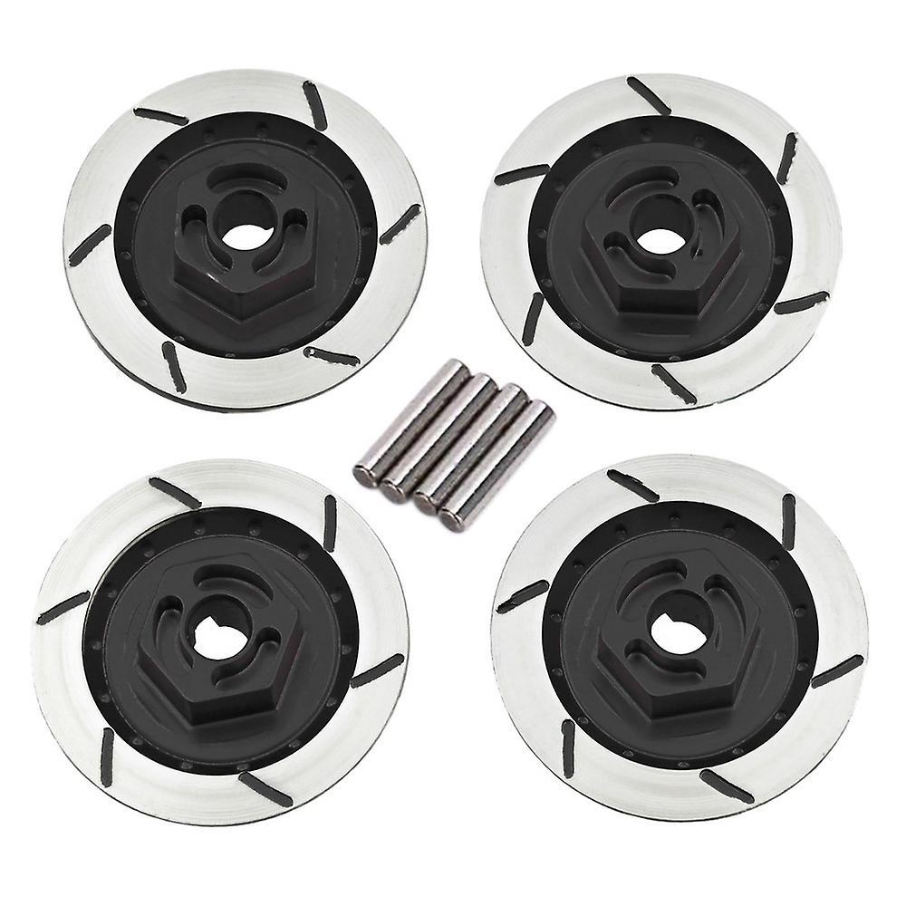 4pcs Disc Brake Caliper Assembly Set for Mn86 Rc Car Parts Black