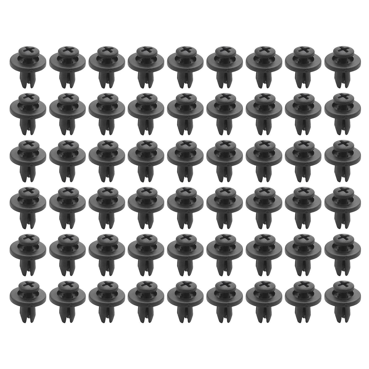 300pcs 6mm Plastic Push Type Rivet Bumper Pin Clips