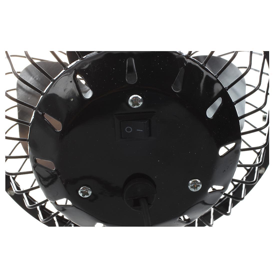 4-inch 360-degree Rotating Usb Powered Metal Electric Mini Desk Fan for Pc /laptop /notebook (black)