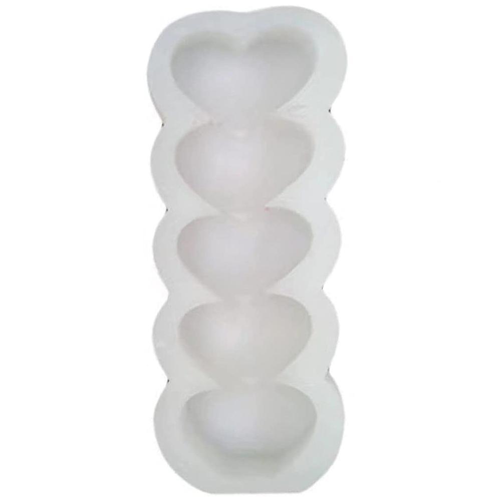 Love Heart Shape Column Silicone Candle Molds,for Diy Art Resin Epoxy