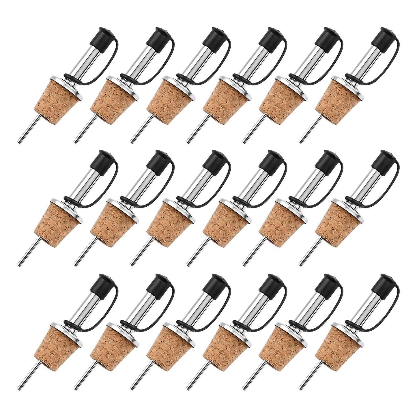 16 Pcs Wine Pourers Wine Cork Pourer Pour Spout for Liquor Bottles