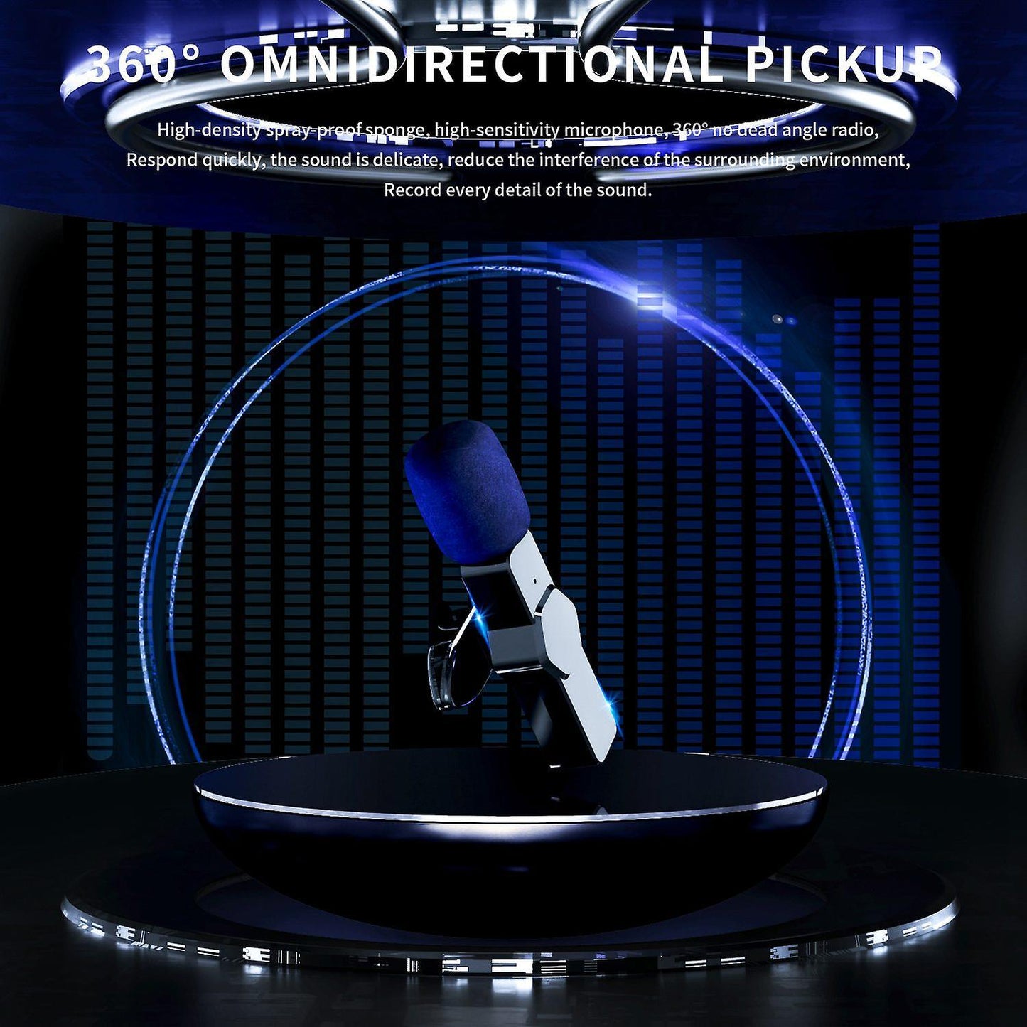 Lavalier Noise Reduction Mic for Iphone Live Broadcast Gaming Phone