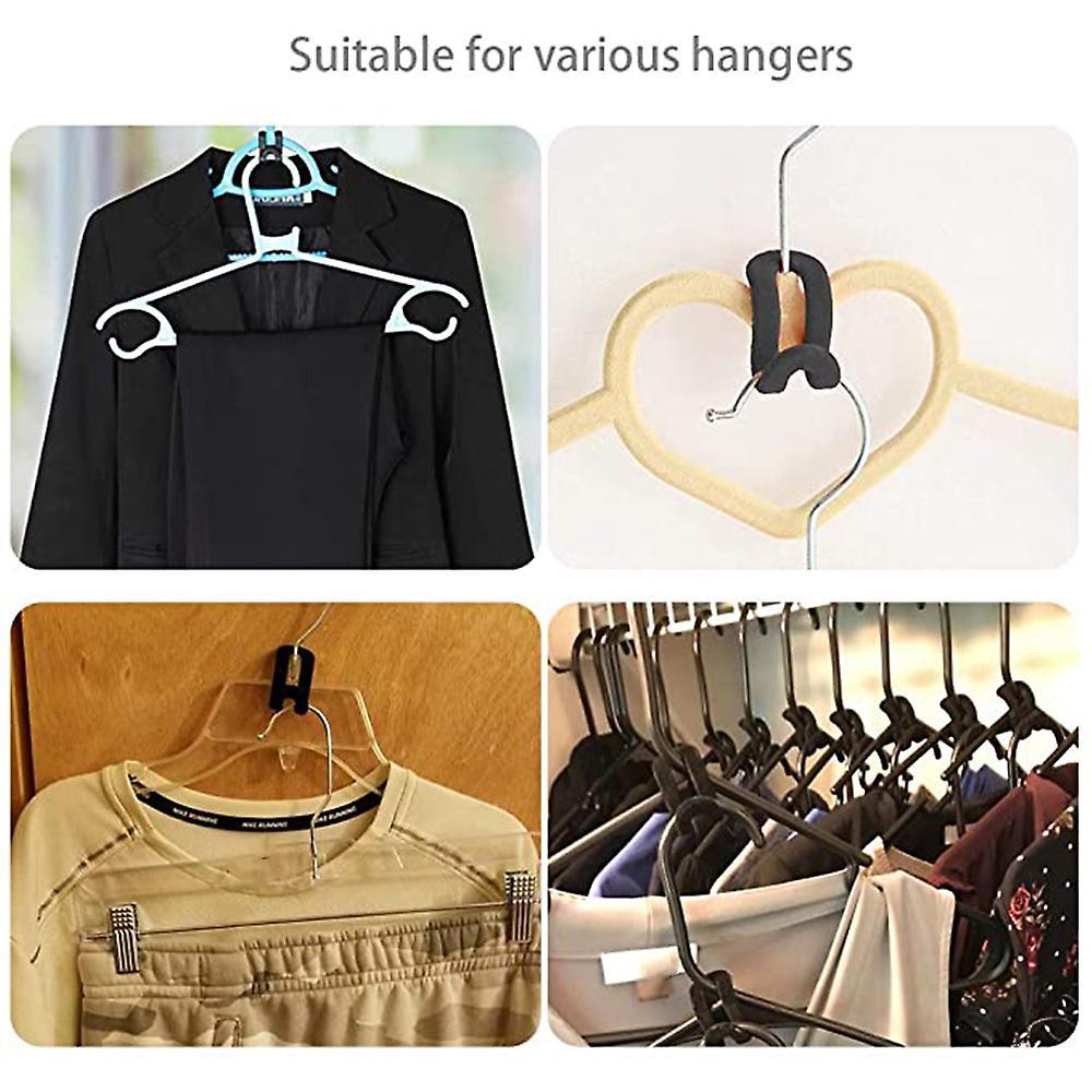 40pcs Flocking Mini Hanger Non-slip and Space-saving Stacking Hooks